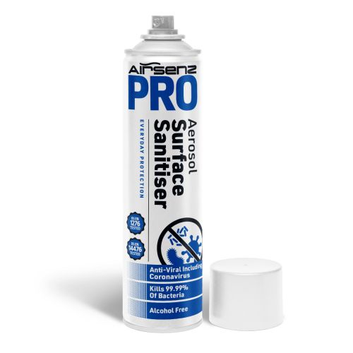 Airsenz PRO Antiviral Surface Sanitiser Aerosol | Spray Disinfectant 500ml