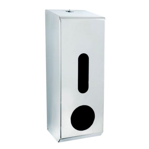 Polished Stainless Steel Three Roll Toilet Tissue Dispenser - Image1
