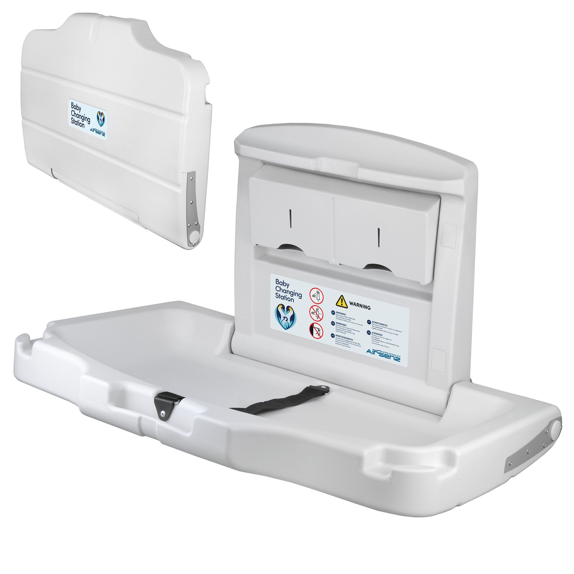 Commercial Wall Mounted Horizontal Baby Changing Table