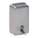 Brushed Stainless Steel Soap Dispenser - 1200ml | Vertical Dispenser - Image1