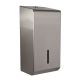 Brushed Stainless Steel Toilet Roll Dispenser | Multi-flat Toilet Paper | Lockable - Image1