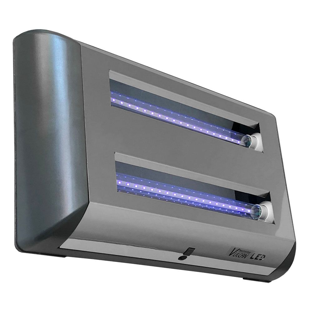 Insect a Clear IP55 Rated Vulcan 8 LED Glueboard Electric Fly Killer Washroom Hub