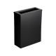 Opal Matte Black Steel Washroom Waste Bin with Chute Lid 30L