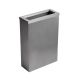 Opal Brushed Stainless Steel Washroom Waste Bin with Chute Lid 30L