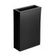 Opal Matte Black Steel Washroom Waste Bin with Chute Lid 50L