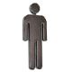 Black & Chrome Gents Sign - Image1
