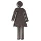 Black & Chrome Ladies Sign - Image1