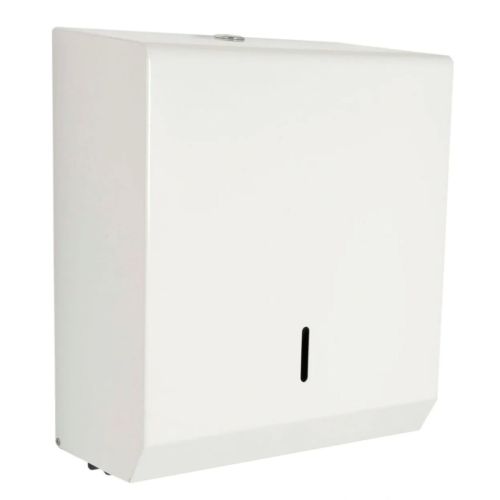 White Steel Paper Towel Dispenser